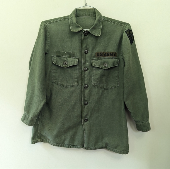 Vintage Other - Vintage Vietnam Military Sateen Field Work Shirt